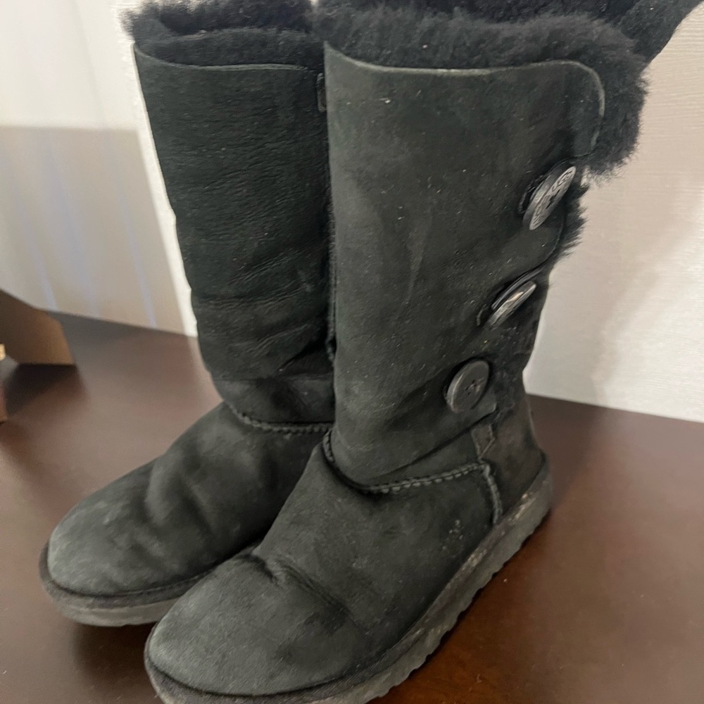Ugg Black Buttoned Winter Boots - image 2